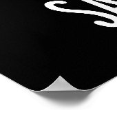 Say Guac Funny Avocado Pun Dark BG Poster (Hoek)