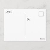 Say Hi with this cute Elephant Themed Briefkaart (Achterkant)