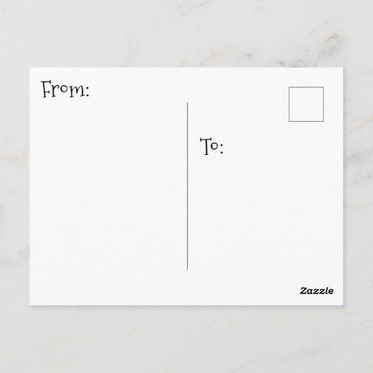 Say Hi with this cute Elephant Themed Briefkaart (Achterkant)