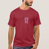 Say Love Custom T-Shirt Trendy Gradient Typography (Voorkant)