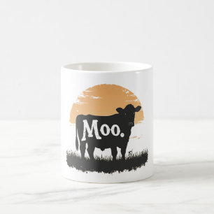 Say Moo - Schattigee Koe silhouet Koffiemok