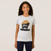 Say Moo - Schattigee Koe silhouet T-shirt (Voorkant volledig)