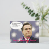 Say No Romney 2012 - And No to the GOP Regime! Briefkaart (Staand voorkant)