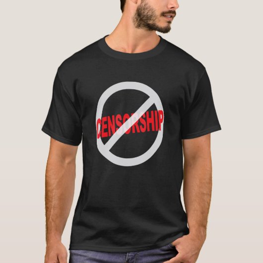 Say No to Censorship T-shirt (Voorkant)