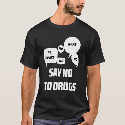 Say No To Drugs Red Ribbon Week T-shirt (Voorkant)