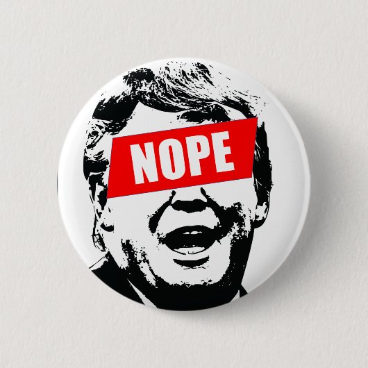 Say "Nope" to Trump Ronde Button 5,7 Cm (Voorkant)