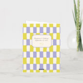 Say Yes Lavender + Yellow Doodle Proposal Kaart (Achterkant)