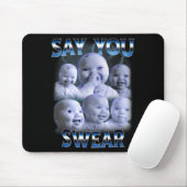 Say You Swear Ai Niche Baby Holding Back Laugh Gen Muismat (Met muis)