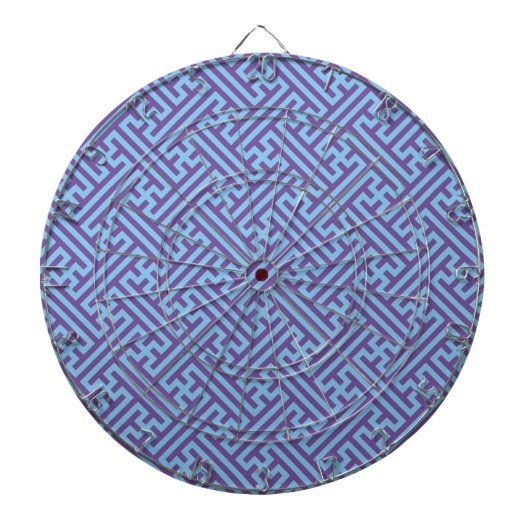 Sayagata, Japans, Paars en blauw Dartbord (Voorkant)
