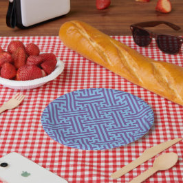 Sayagata, Japans, Paars en blauw Papieren Bordje