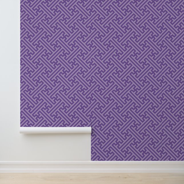 Sayagata, Japans, Paarse en roze Behang (Applicatie)