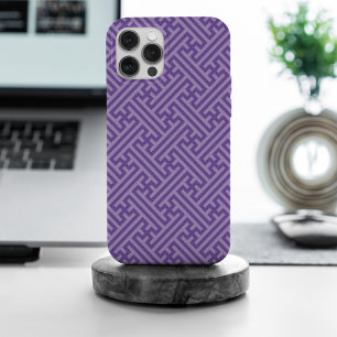 Sayagata, Japans, Paarse en roze iPhone 15 Pro Max Hoesje