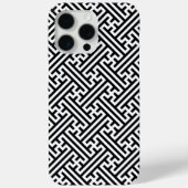Sayagata motief, Japans, Zwart en Wit Case-Mate iPhone Case (Achterkant)