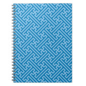 Sayagata patroon, Japans, Blauw en Baby Blauw Notitieboek (Voorkant)
