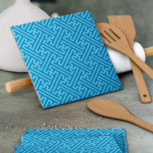 Sayagata patroon, Japans, Blauw en Baby Blauw