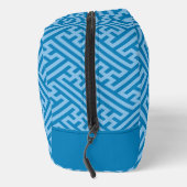 Sayagata patroon, Japans, Blauw en Baby Blauw Toilettasje (Rechts)