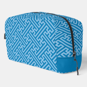 Sayagata patroon, Japans, Blauw en Baby Blauw Toilettasje