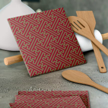 Sayagata patroon, Japans, Bourgogne en Goud