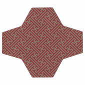 Sayagata patroon, Japans, Bourgogne en Goud Voetbal (Enkel)