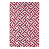 Sayagata patroon, Japans, Bourgogne en Wit Mini Klembord (Achterkant)