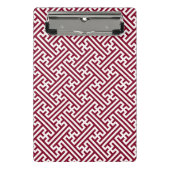 Sayagata patroon, Japans, Bourgogne en Wit Mini Klembord (Voorkant)