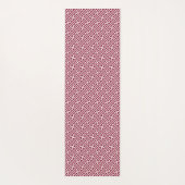 Sayagata patroon, Japans, Bourgogne en Wit Yogamat (Achterkant)