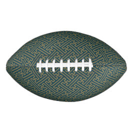 Sayagata patroon, Japans, Goud en Marine Blauw American Football