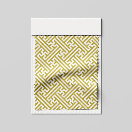 Sayagata patroon, Japans, Goud en Wit Stof