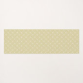 Sayagata patroon, Japans, Goud en Wit Yogamat (Achterkant (horizontaal))