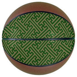 Sayagata patroon, Japans, Groen en Goud Basketbal
