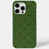 Sayagata patroon, Japans, Groen en Goud Case-Mate iPhone Case (Achterkant)