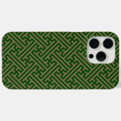 Sayagata patroon, Japans, Groen en Goud Case-Mate iPhone Case (Achterkant (horizontaal))
