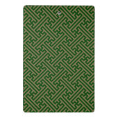 Sayagata patroon, Japans, Groen en Goud Mini Klembord (Achterkant)