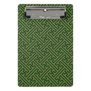 Sayagata patroon, Japans, Groen en Goud Mini Klembord