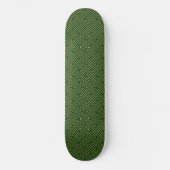 Sayagata patroon, Japans, Groen en Goud Persoonlijk Skateboard (Voorkant)