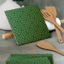 Sayagata patroon, Japans, Groen en Goud