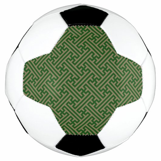 Sayagata patroon, Japans, Groen en Goud Voetbal (Voorkant)