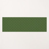 Sayagata patroon, Japans, Groen en Goud Yogamat (Voorkant (horizontaal))