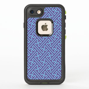 Sayagata patroon, Japans, Paars en Blauw