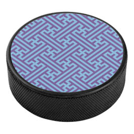 Sayagata patroon, Japans, Paars en Blauw Hockey Puck
