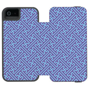 Sayagata patroon, Japans, Paars en Blauw