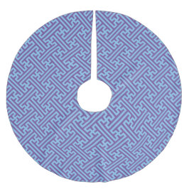 Sayagata patroon, Japans, Paars en Blauw Kerstboom Rok