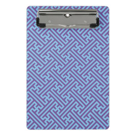 Sayagata patroon, Japans, Paars en Blauw Mini Klembord