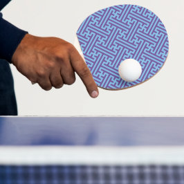 Sayagata patroon, Japans, Paars en Blauw Tafeltennisbatje