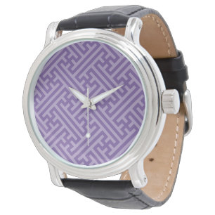 Sayagata patroon, Japans, Paars en Roze Horloge