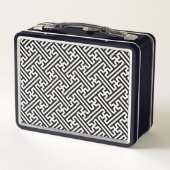 Sayagata patroon, Japans, Zwart en Wit (Achterkant)