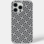 Sayagata patroon, Japans, Zwart en Wit Case-Mate iPhone Case (Achterkant)