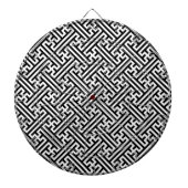 Sayagata patroon, Japans, Zwart en Wit Dartbord (Voorkant)