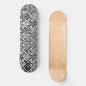 Sayagata patroon, Japans, Zwart en Wit Persoonlijk Skateboard (Voorkant)