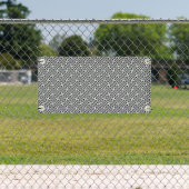 Sayagata patroon, Japans, Zwart en Wit Spandoek (Insitu)